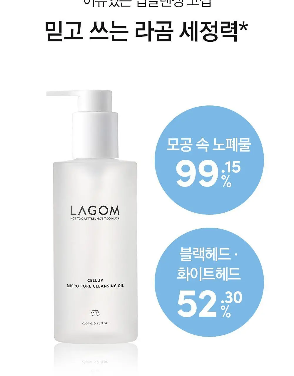 [보습민감/모공세정] 라곰 저자극 마이크로 포어  클렌징 오일 200ml 상세페이지 24